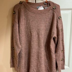 Super cute blush sweater!